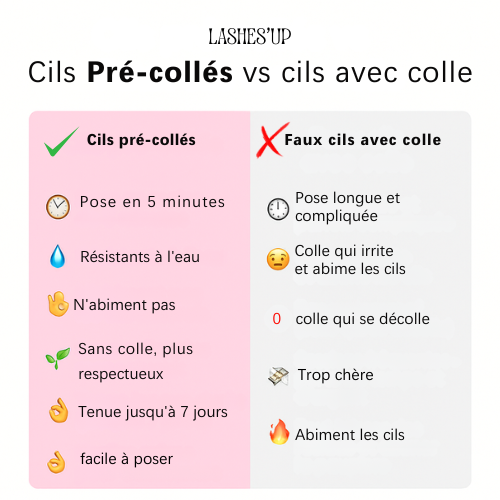 LASHES'UP - Faux Cils Pré-collés adhésives